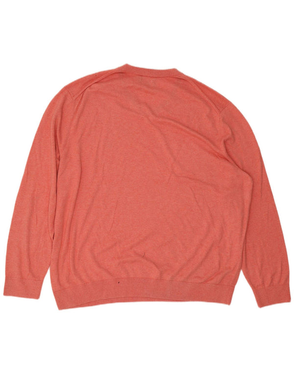 Nautica Herre V-hals sweater 3XL Pink Bomuld