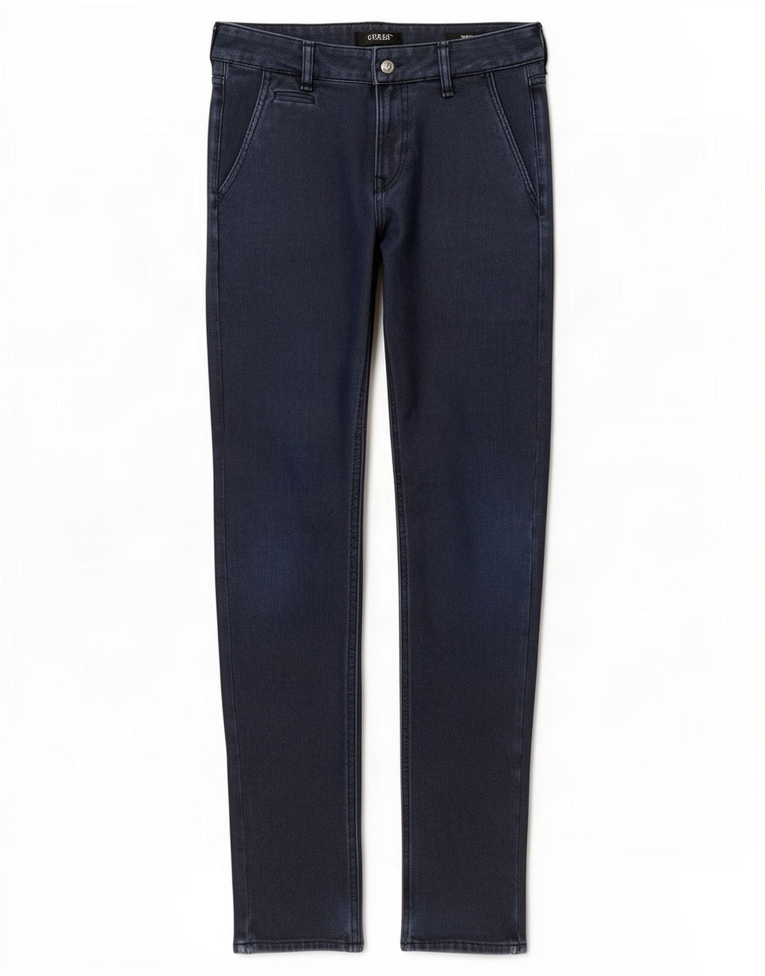 Guess Slim Chino-bukser til mænd W29 L32 Marineblå polyester