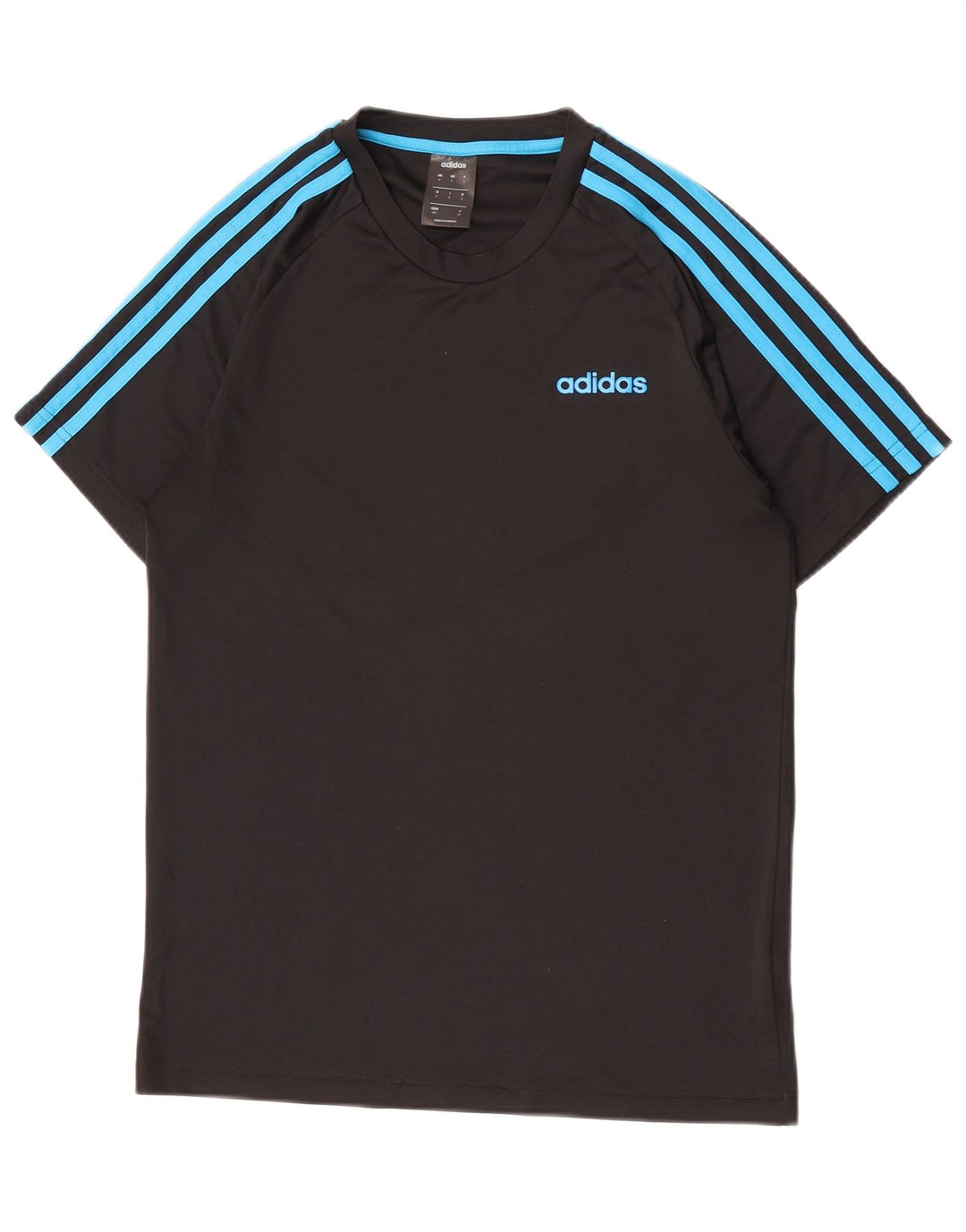 Adidas Herre Climalite T-Shirt Top Lille Sort Polyester