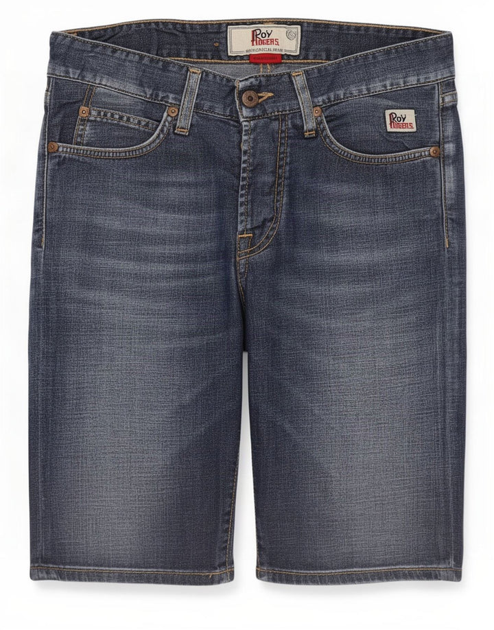 Roy Rogers Dame 529 Denim Shorts Medium W28 Blå Bomuld