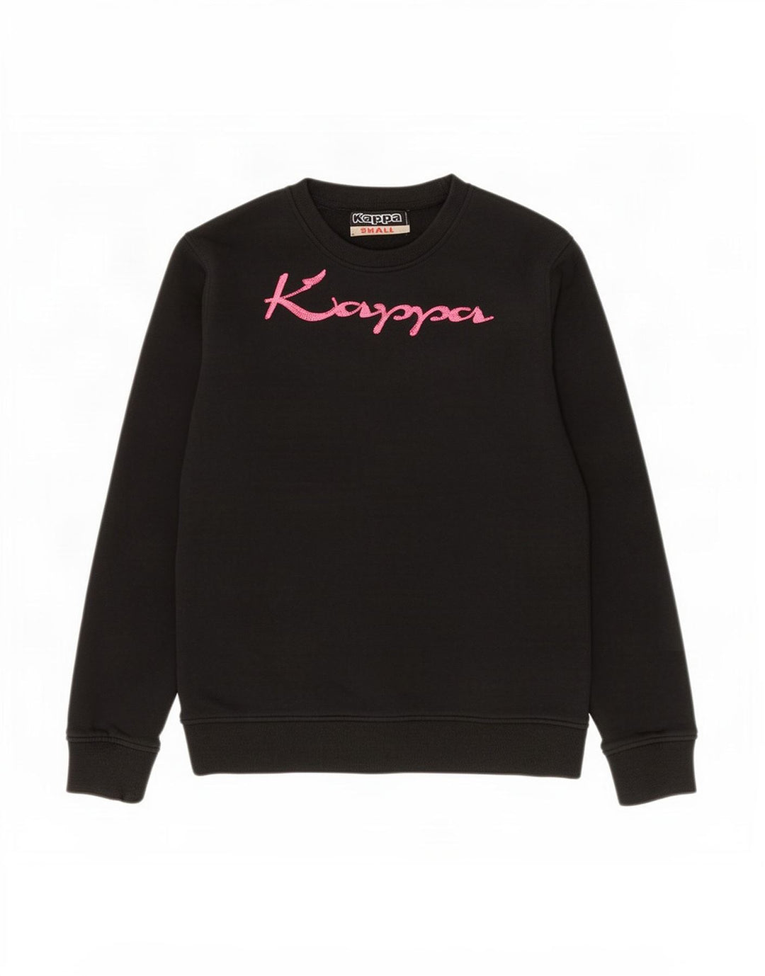 Kappa Herre Grafisk Sweatshirt Jumper Lille sort bomuld