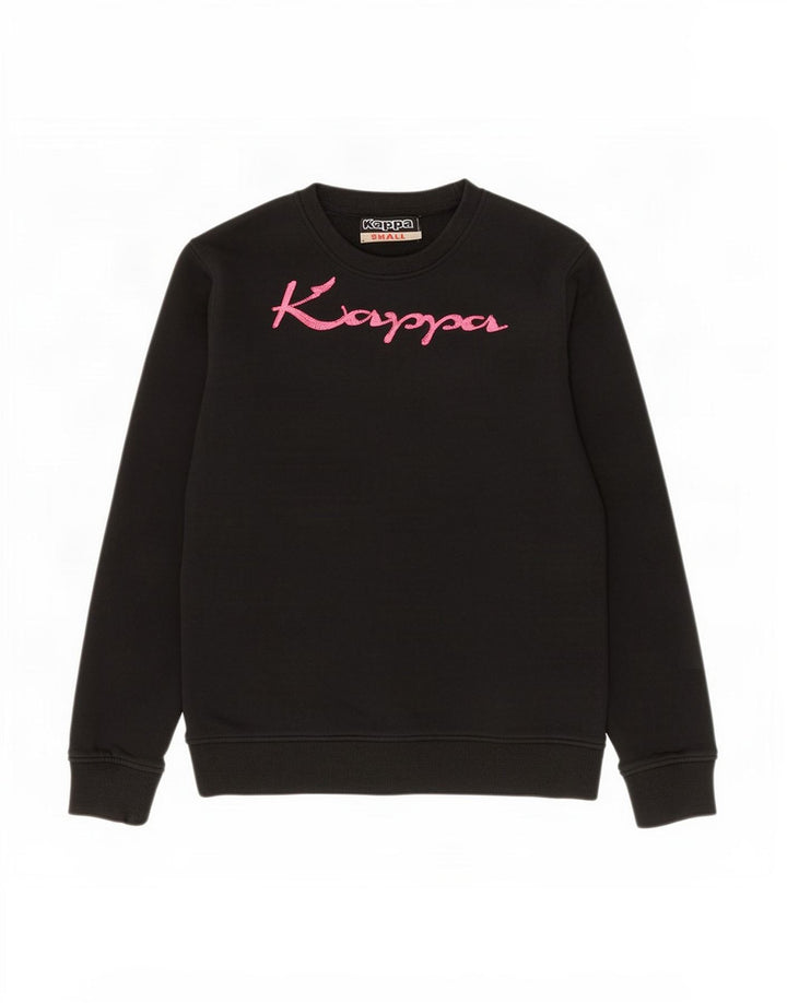 Kappa Herre Grafisk Sweatshirt Jumper Lille sort bomuld