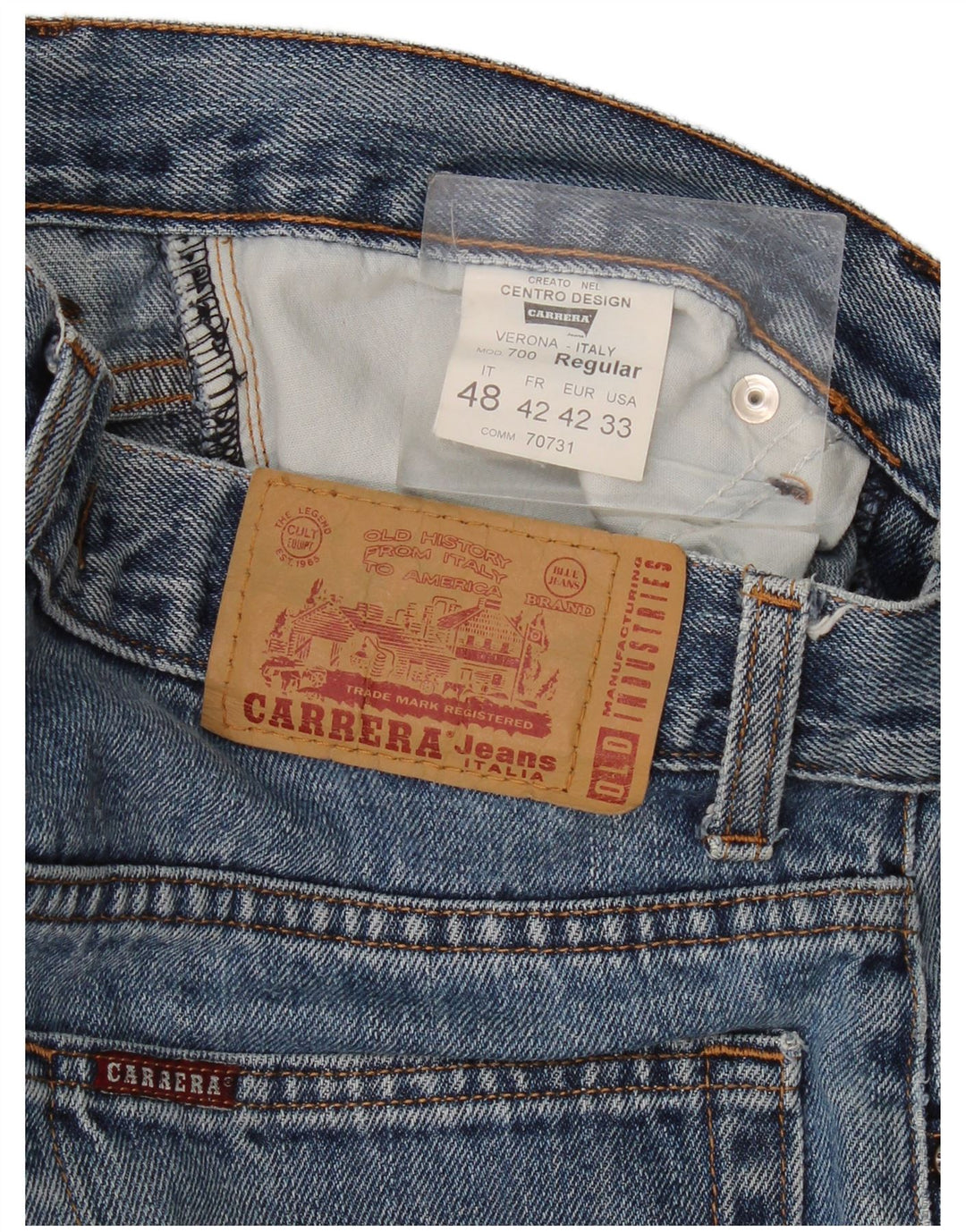 Carrera Herre 700 Straight Jeans W33 L29 Blå Bomuld
