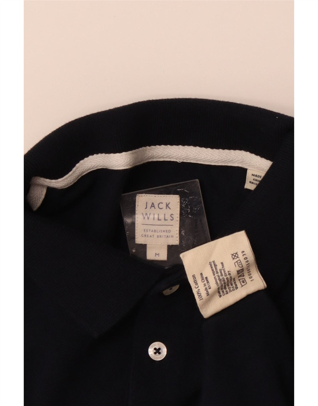 JACK WILLS Poloshirt til mænd Medium Navyblå Bomuld