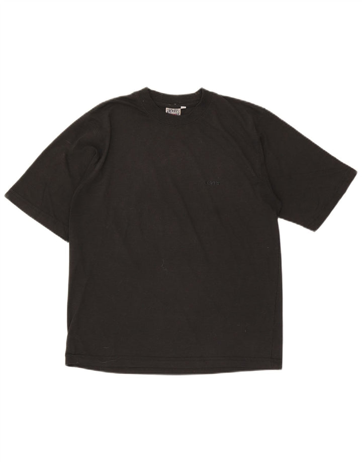 Levi's Herre T-Shirt Top UK 38 Medium Sort Polyester
