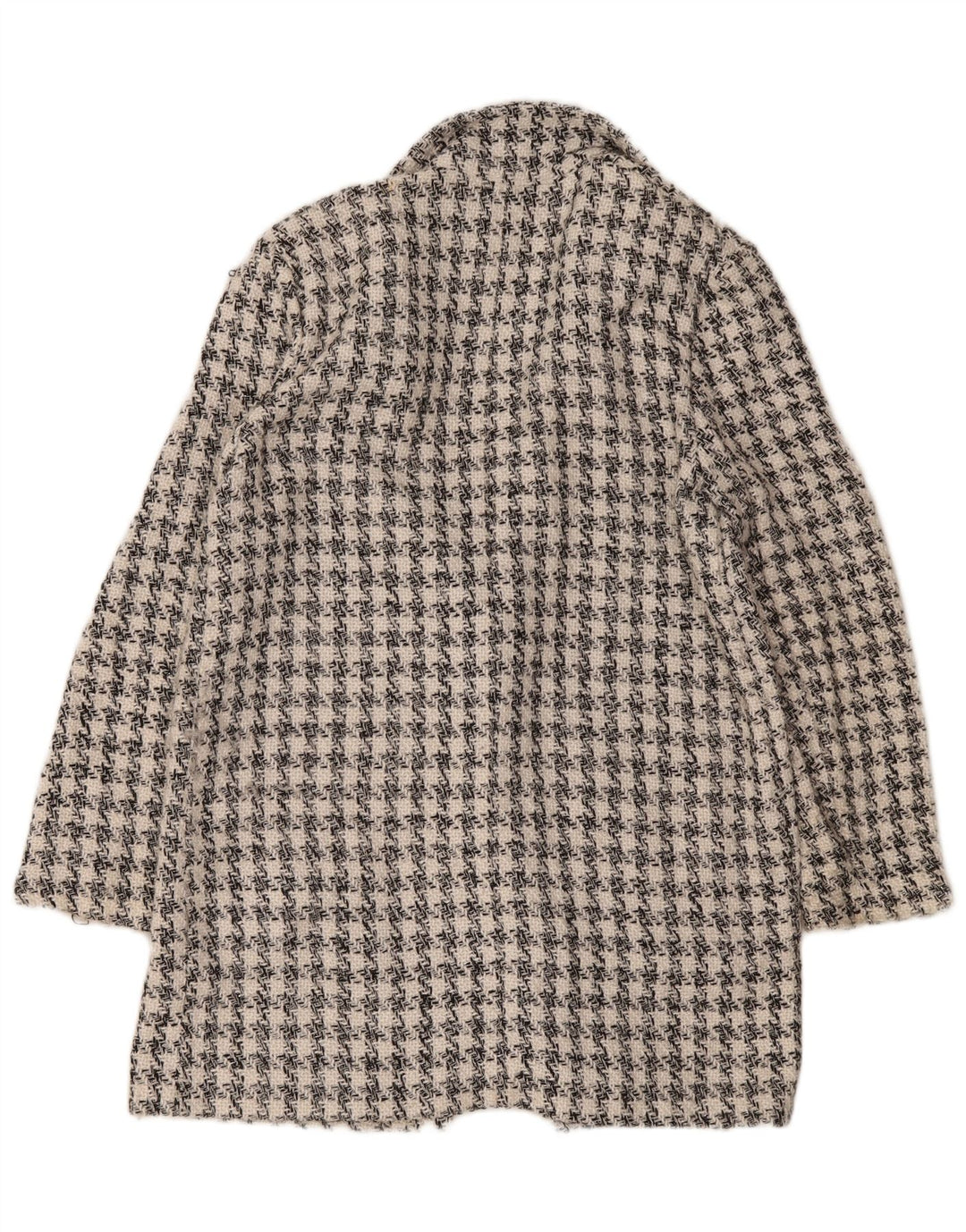 M&Co Dame 1-knaps blazerjakke UK 14 Medium White Houndstooth