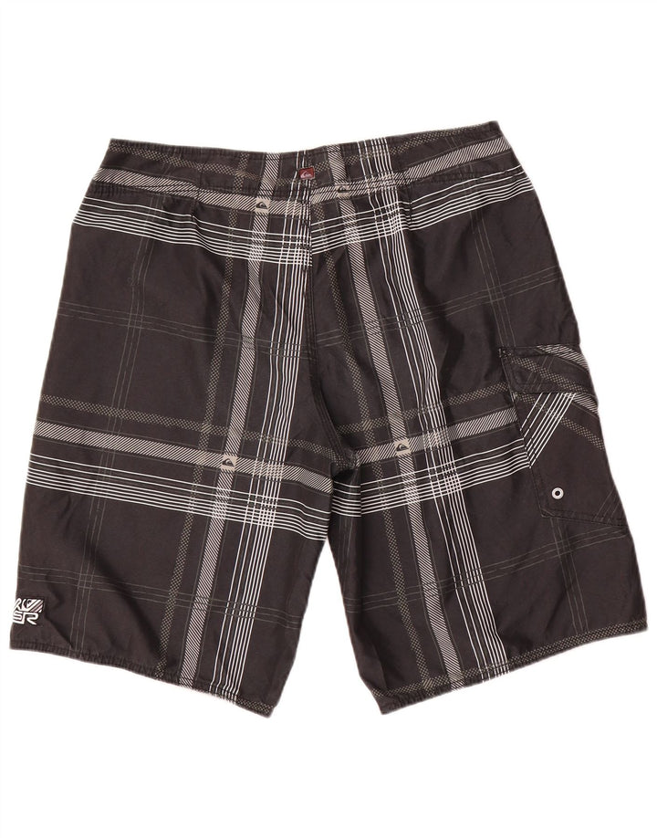 Quiksilver Badeshorts til mænd mellem sort ternet polyester