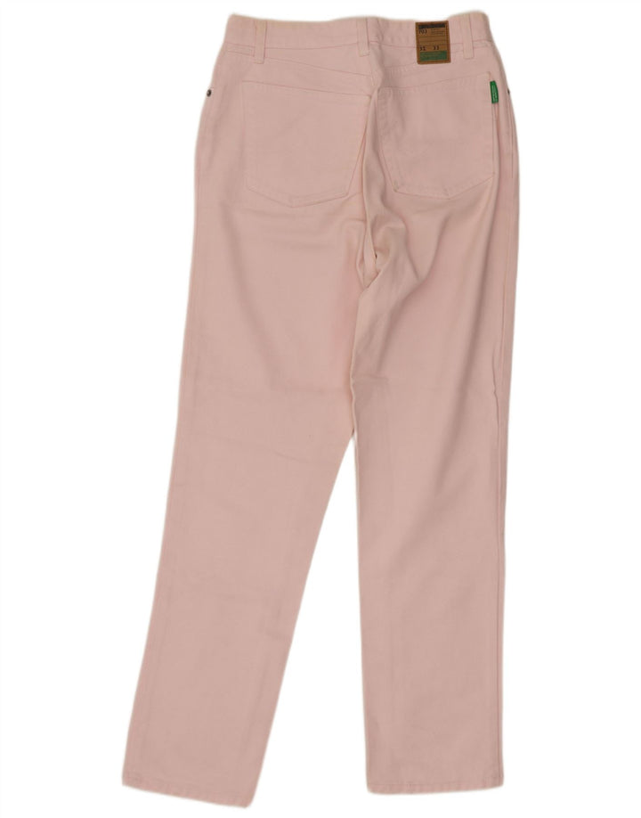 Benetton koniske jeans til kvinder W32 L29 Pink bomuld