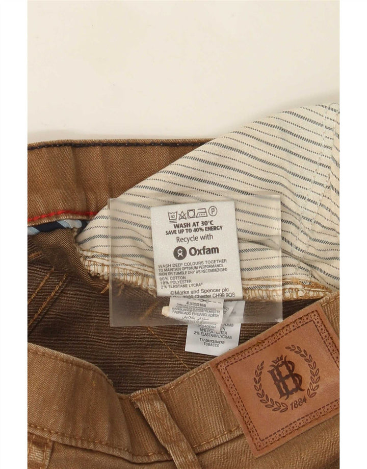 Marks & Spencer Straight Jeans til mænd W38 L33 Brun bomuld
