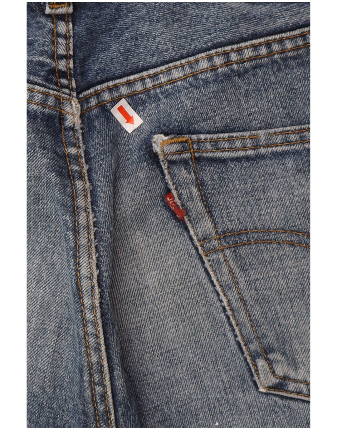LEVI'S Herre 501 denimshorts W34 Stor blå bomuld
