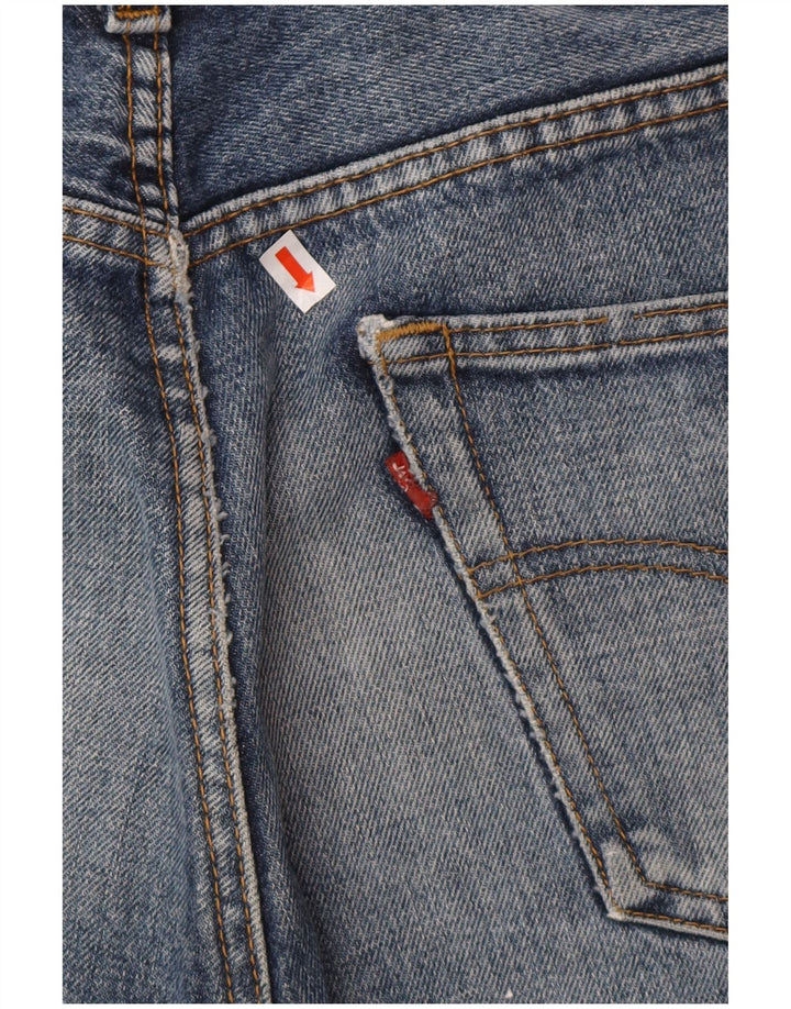 LEVI'S Herre 501 denimshorts W34 Stor blå bomuld