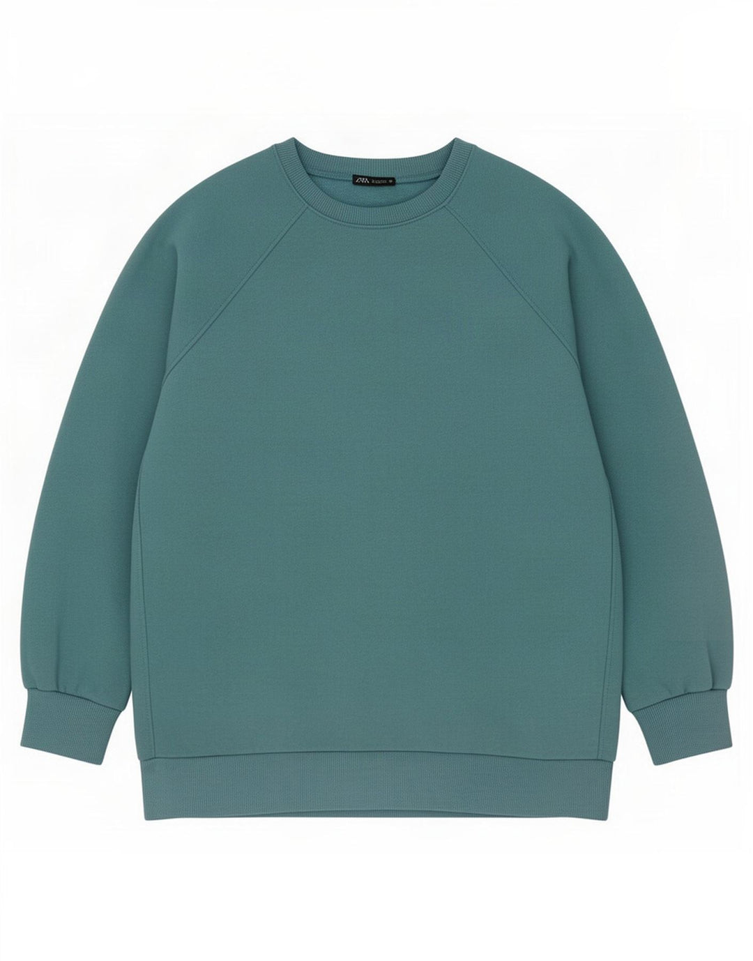 Zara Dame Oversized Sweatshirt Jumper UK 14 Medium Blue