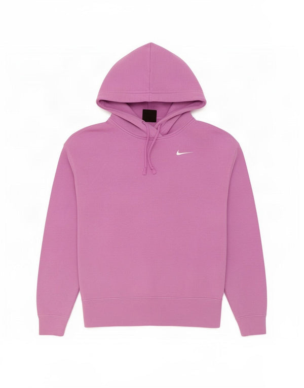 Nike Womens Oversized Hoodie Jumper UK 6 XS Purple Cotton