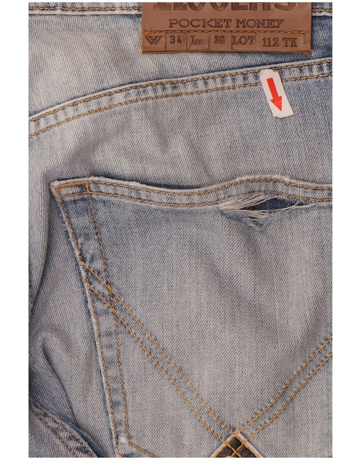 Roy Rogers Slim Jeans til mænd W34 L31 blå bomuld