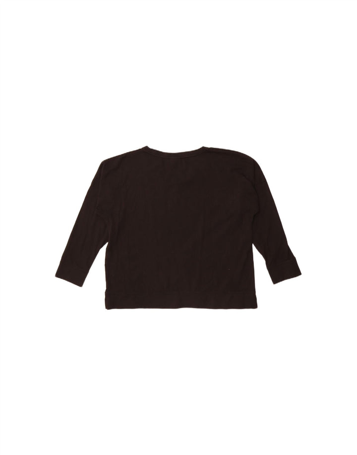 ELLESSE Womens Graphic Top 3/4 Sleeve UK 16 Large Black Cotton Vintage Ellesse and Second-Hand Ellesse from Messina Hembry 