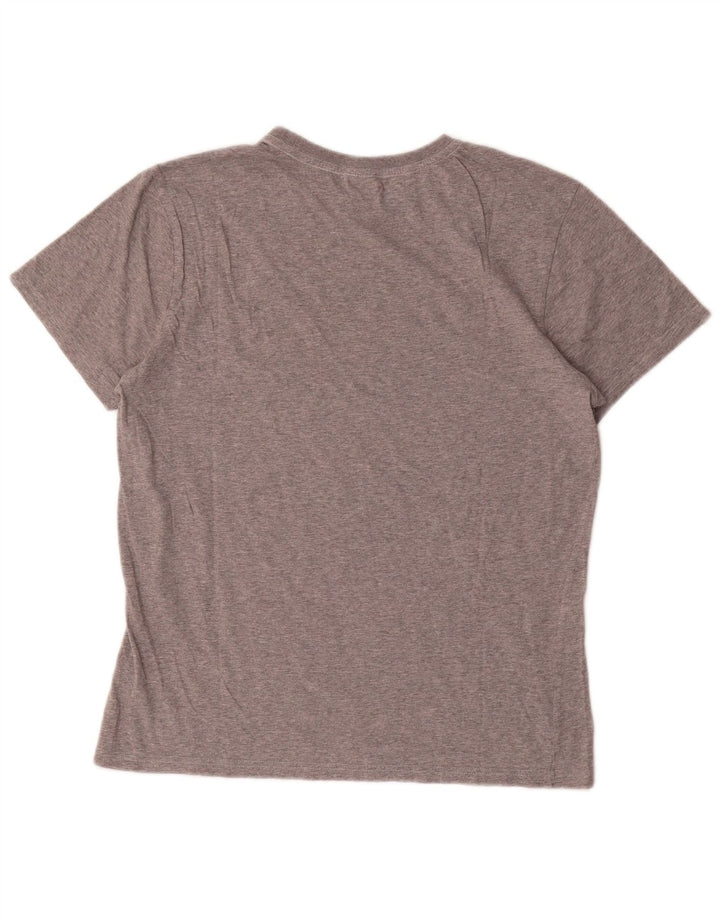 The North Face Herre grafisk T-shirt Top Medium Grey Flecked Bomuld