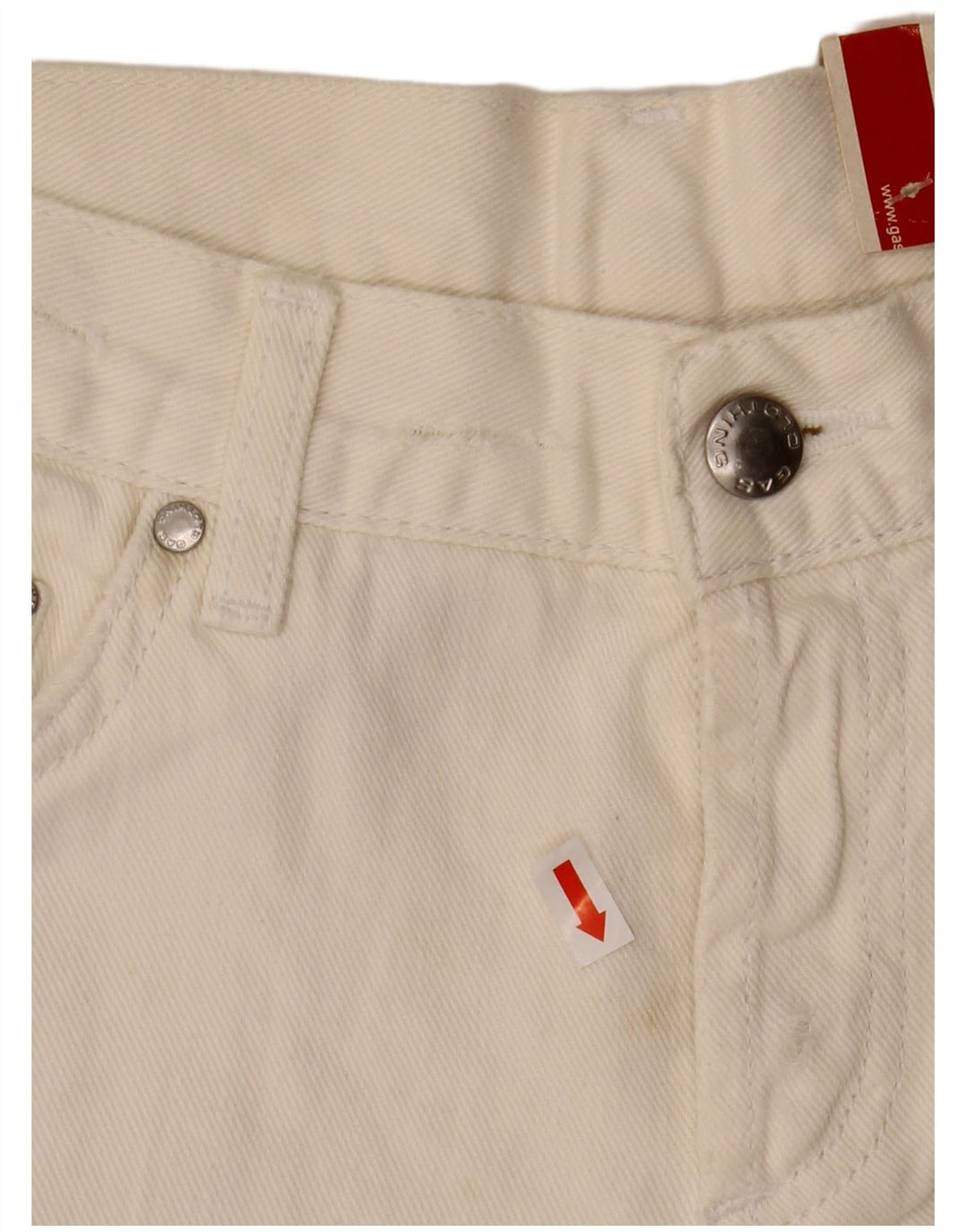 Gap Dame Slim Jeans W28 L34 Off White Bomuld