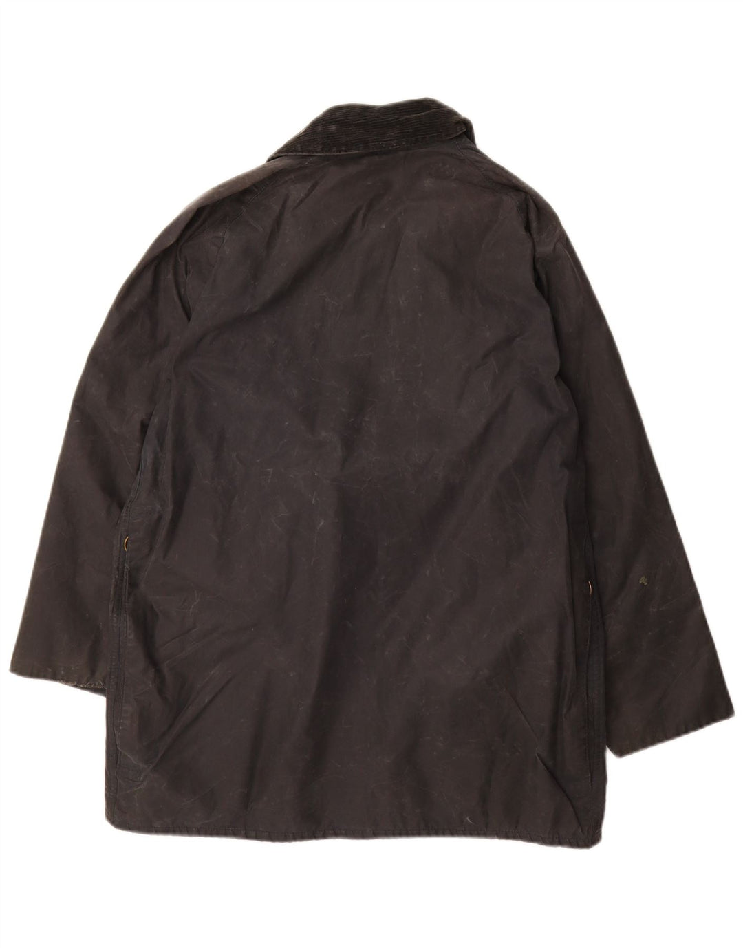 BARBOUR Herre Beaufort vokset bomuldsjakke UK 38 Lille marineblå bomuld