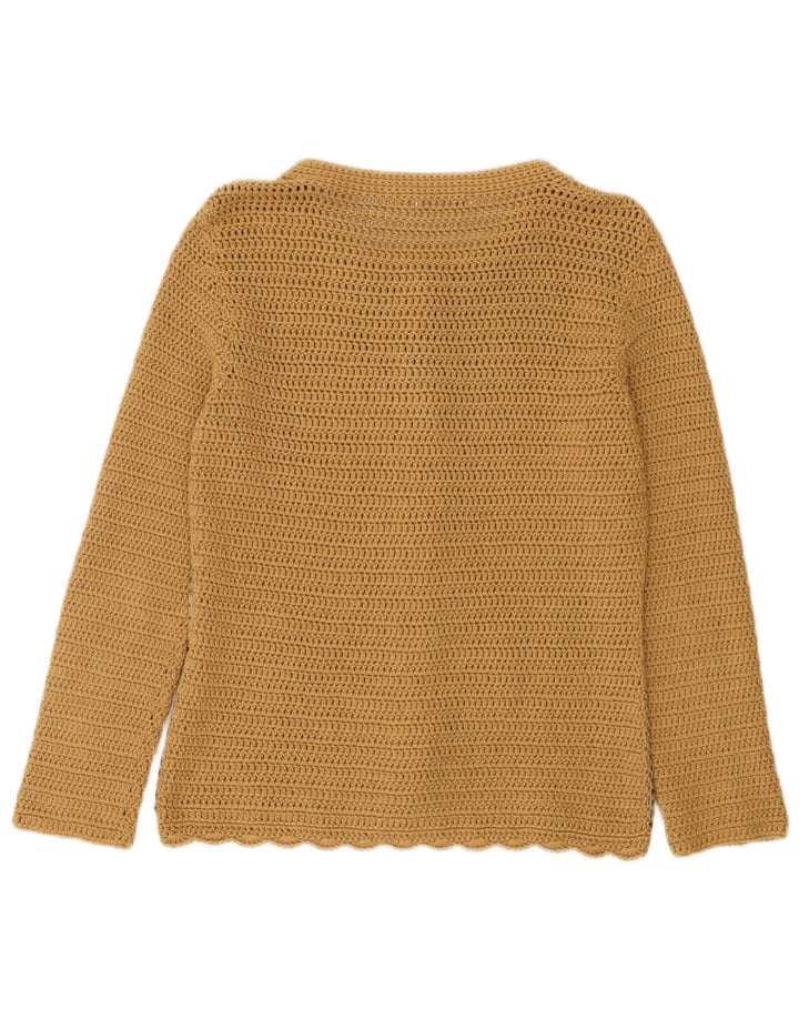 Koan Dame Cardigan Sweater UK 12 Medium Brun Polyester
