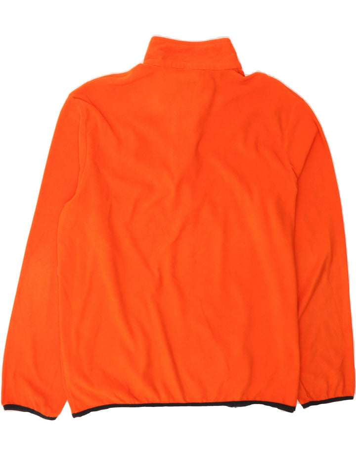 KAPPA Mens Zip Neck Fleece Jumper 2XL Orange Polyester Vintage Kappa and Second-Hand Kappa from Messina Hembry 