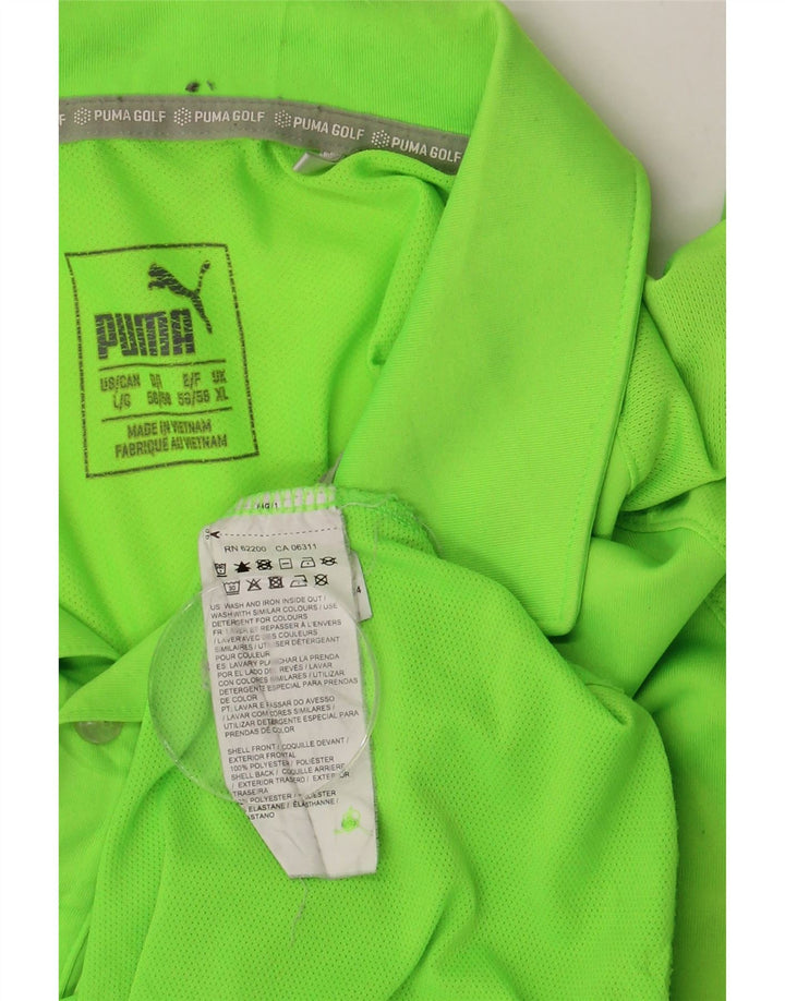 PUMA Poloshirt til mænd XL Grøn polyester