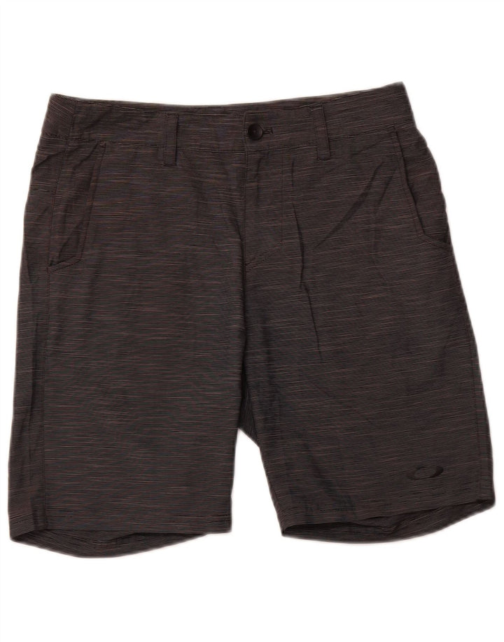 Oakley Herre Regular Fit Chino Shorts W30 Medium Grey Pinstripe Sports