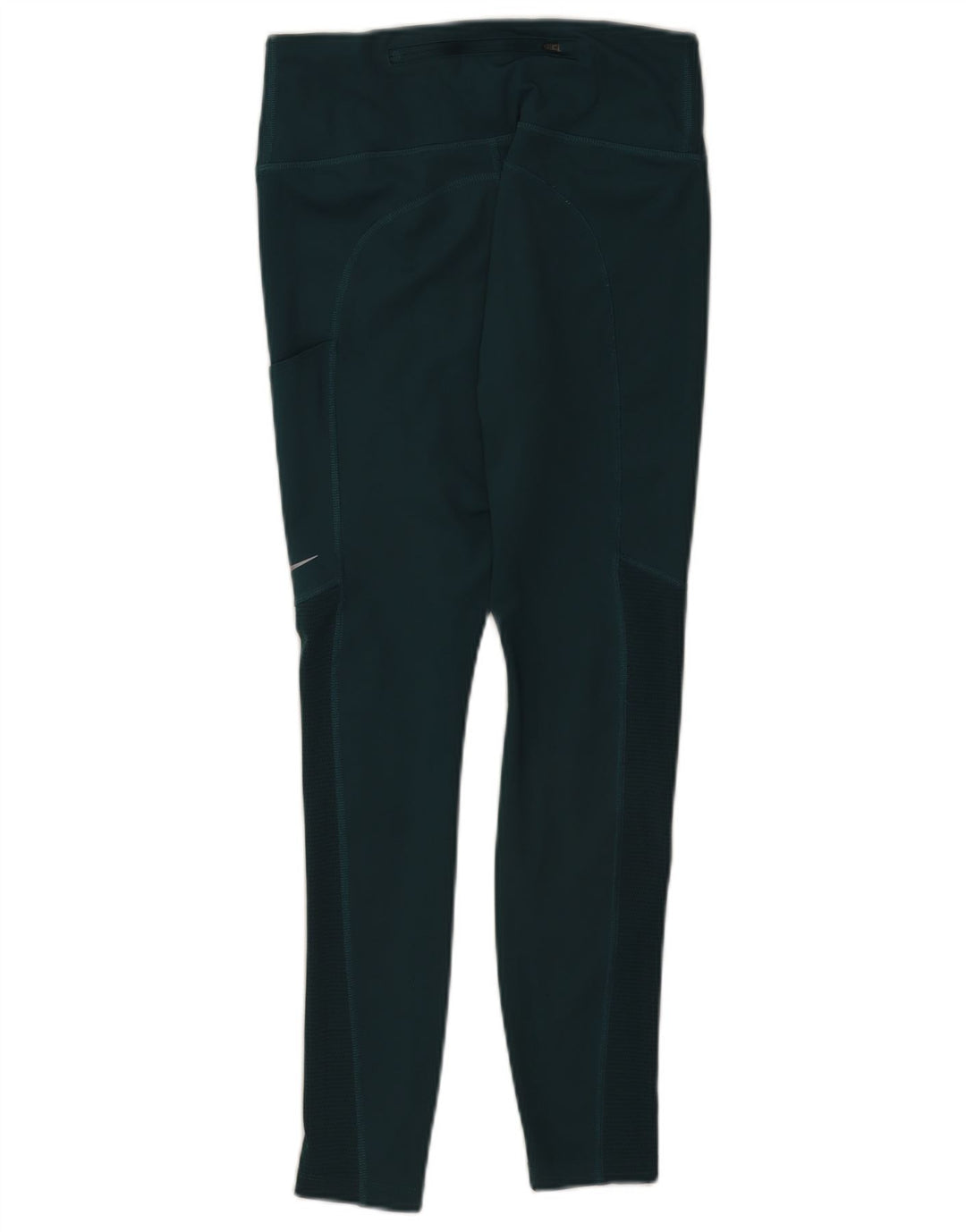 Nike Dame Dri Fit Grafiske Leggings UK 12 Medium Green Polyester