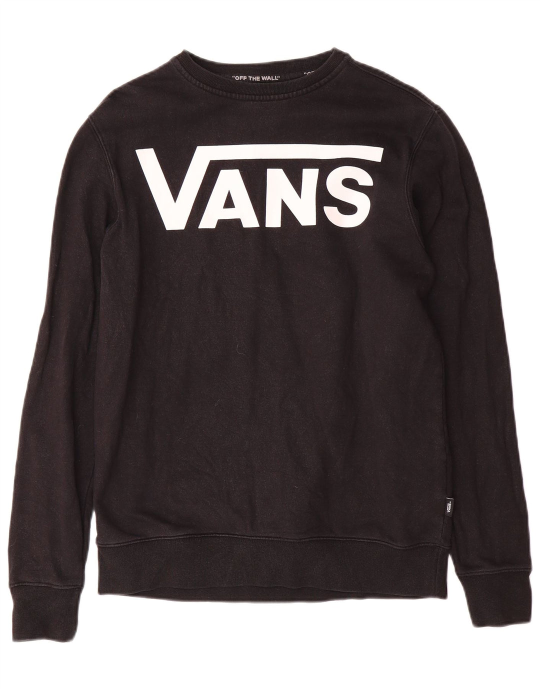 Vans Herre Grafisk Sweatshirt Jumper XS Sort Bomuld
