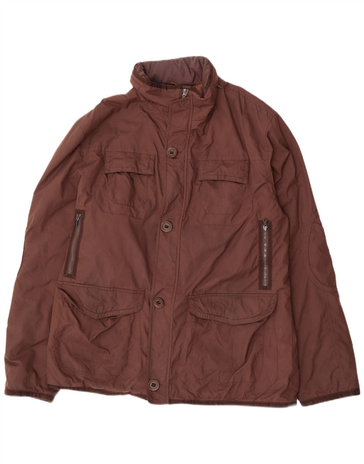 Superga Herre Utility Jacket UK 44 2XL Brun Nylon