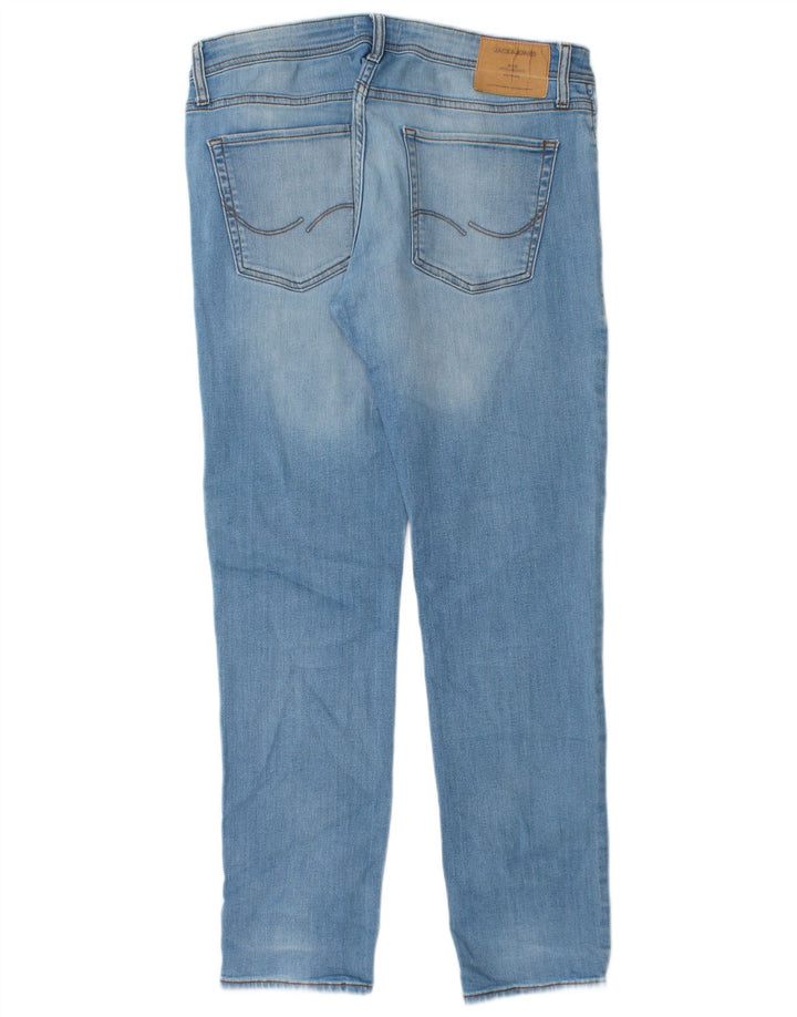 Jack & Jones Herre Slim Jeans W34 L30 Blå Bomuld