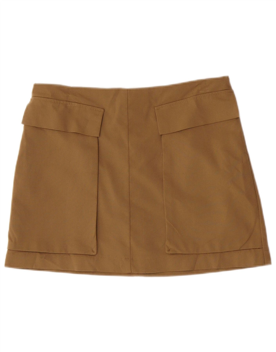 Topshop Dame Mini-nederdel UK 14 Large W32 Khaki Polyester