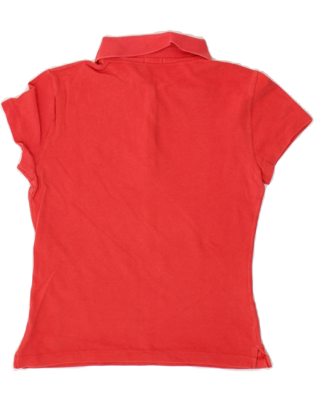 BENETTON Girls Polo Shirt 11-12 Years Red Vintage Benetton and Second-Hand Benetton from Messina Hembry 