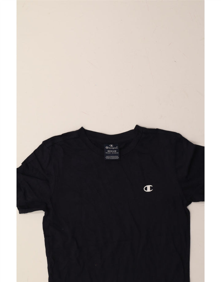 CHAMPION Boys T-Shirt Top 9-10 Years Navy Blue Cotton Vintage Champion and Second-Hand Champion from Messina Hembry 