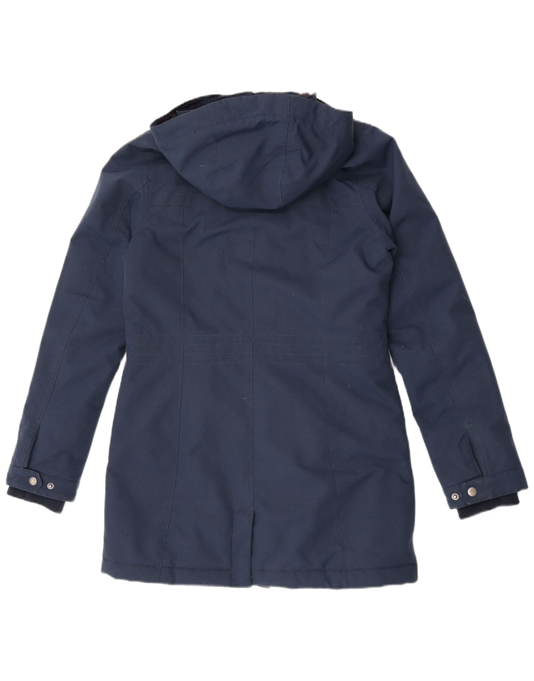 O'Neill Dame Hooded Windbreaker Coat UK 10 Small Navy Blue Polyester