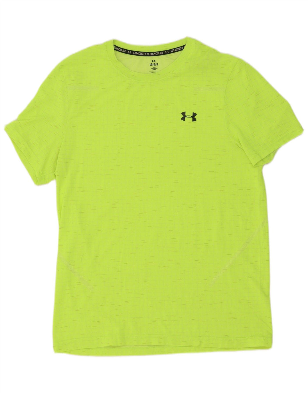 Under Armour Herre Fitted T-Shirt Top Stor Gul Flecked