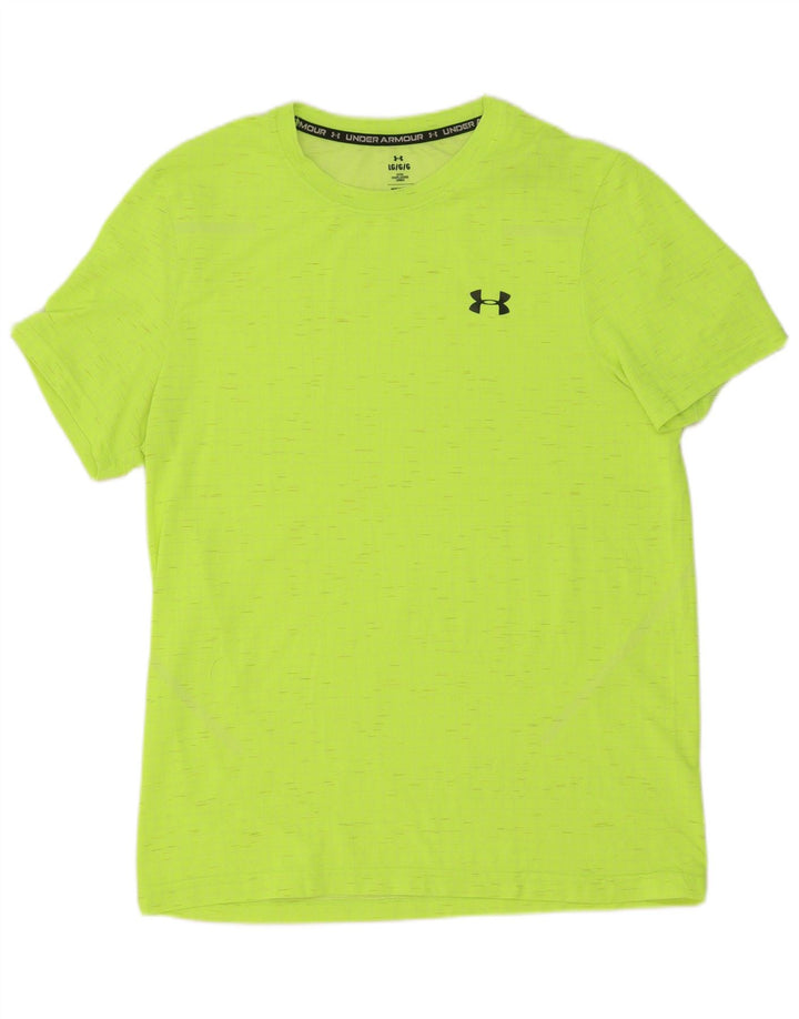 Under Armour Herre Fitted T-Shirt Top Stor Gul Flecked