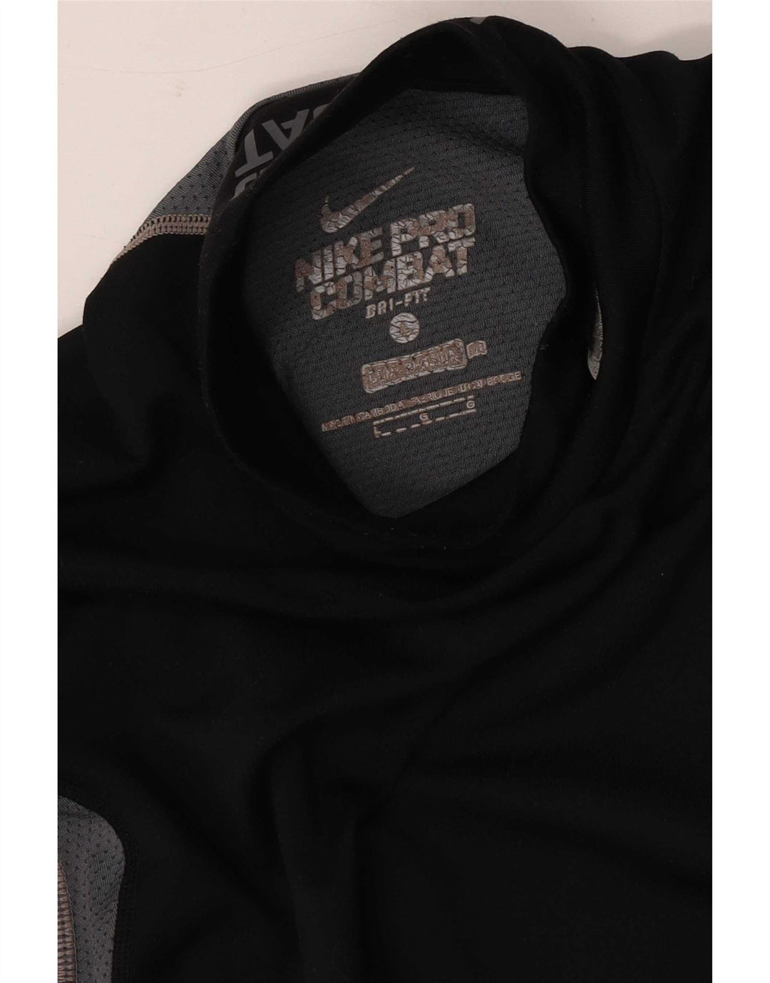 Nike Herre Compression Top Langærmet Stor Sort Colourblock