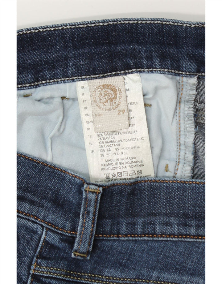 Diesel Dame Slim Jeans W29 L29 Blå Bomuld