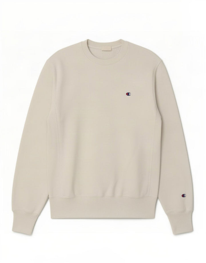 Champion Herre Reverse Weave Sweatshirt Jumper lille hvid bomuld