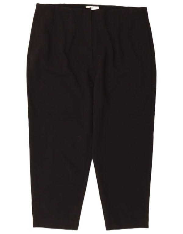Marks & Spencer, koniske cropped bukser til kvinder UK 18 XL W36 L24 Sort