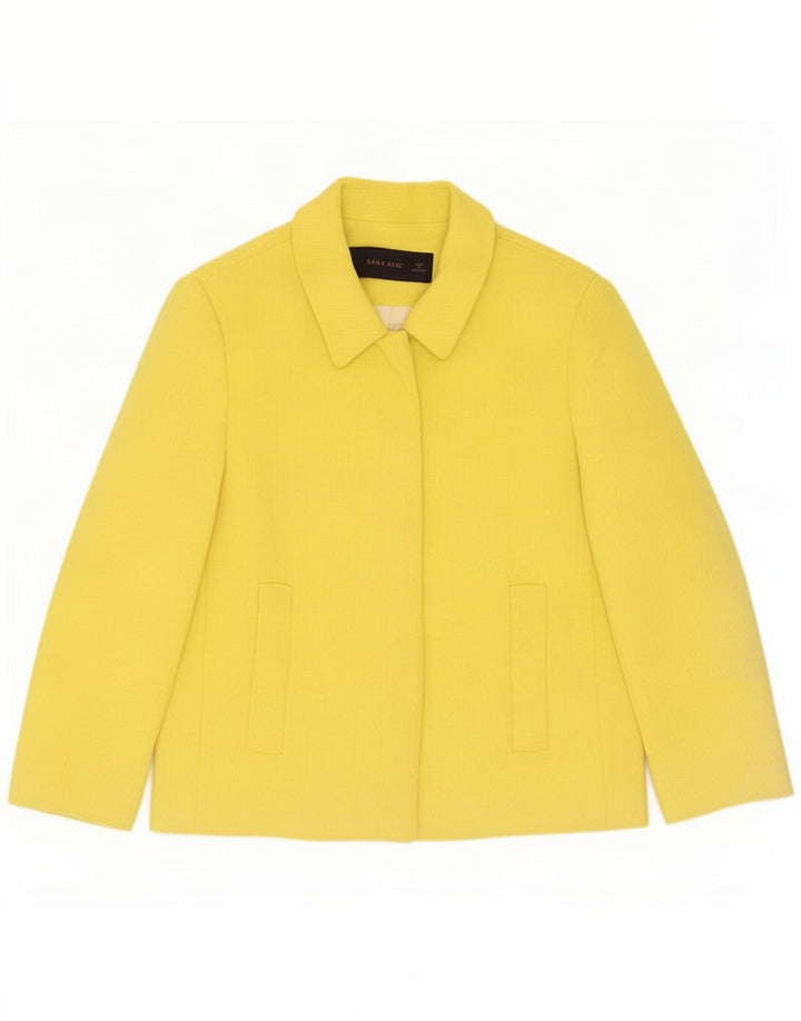 Zara Dame Blazer Jacket UK 14 Stor Gul