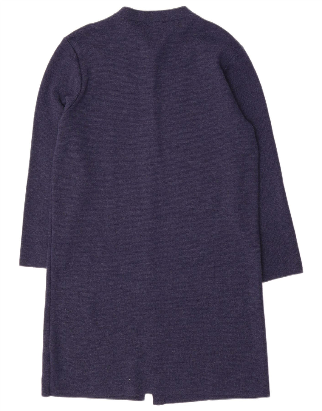 Marks & Spencer Dame Longline Cardigan Sweater UK 16 Large Navy Blue Wool
