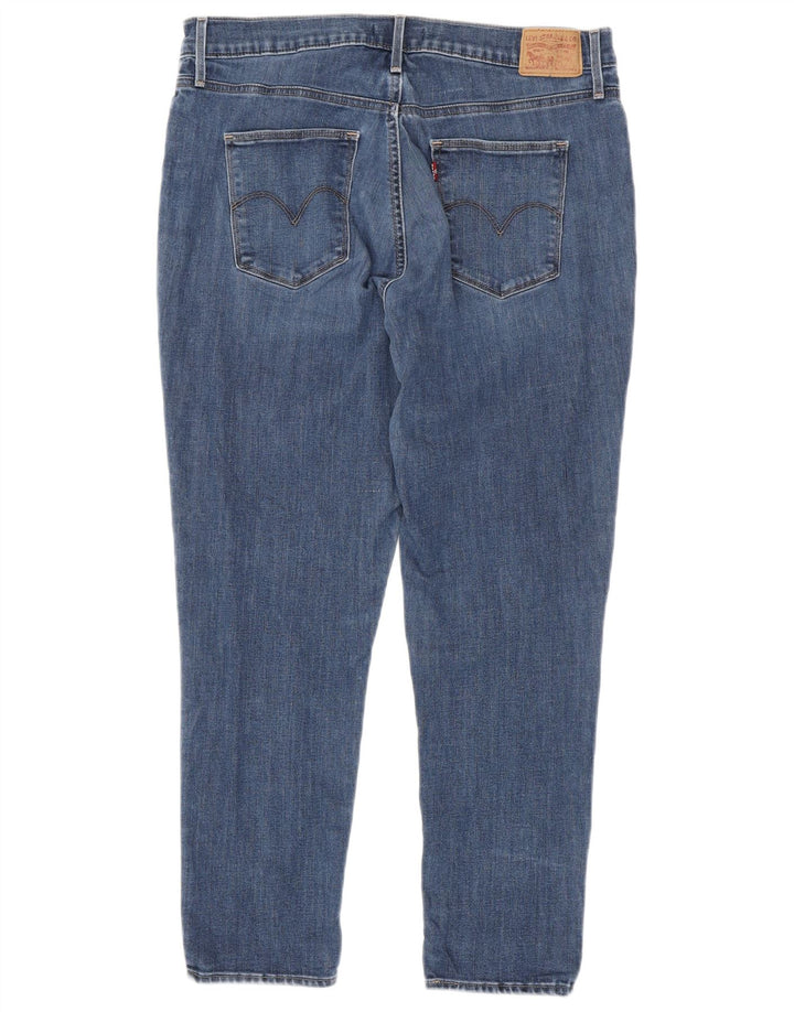 Levi's Slim Jeans til kvinder W33 L26 blå bomuld