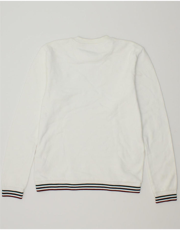 JACK WILLS Mens Sweatshirt Jumper Small Off White Cotton Vintage Jack Wills and Second-Hand Jack Wills from Messina Hembry 