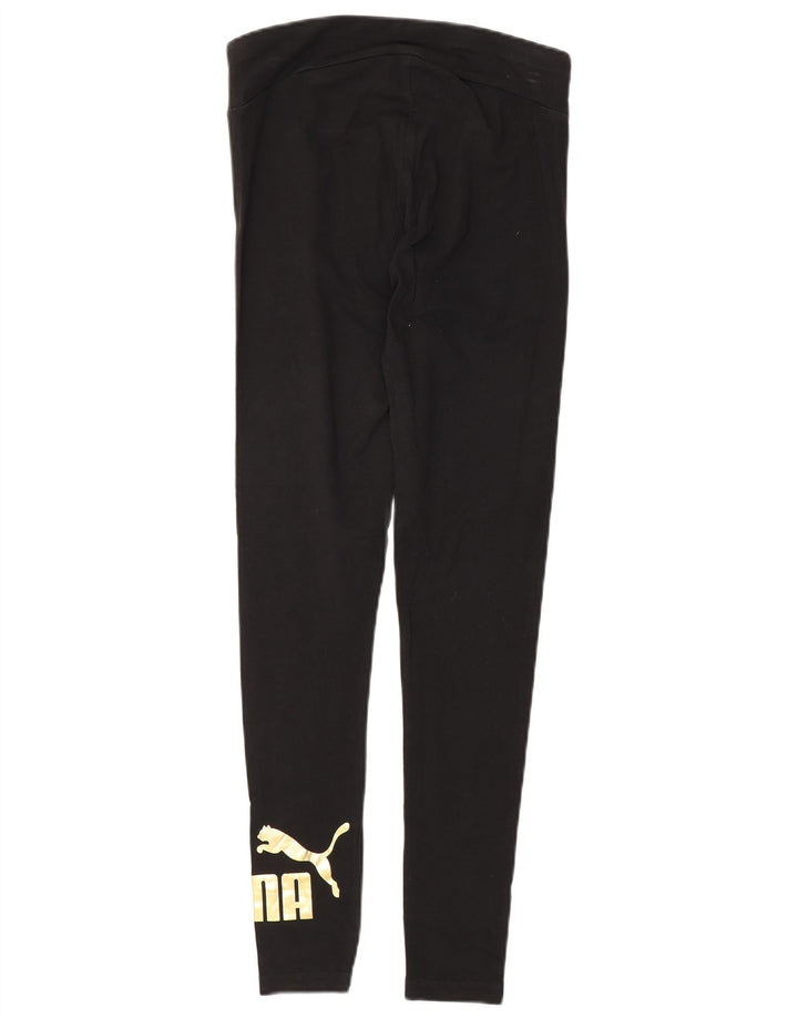 Puma Grafiske Leggings til kvinder UK 8 Small Black