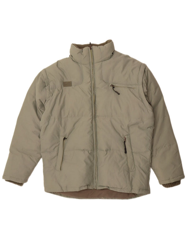 Fila Polstret Herrejakke UK 40 Stor Grøn Polyester