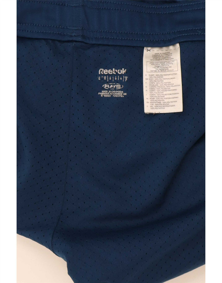 Reebok Herre grafiske sportsshorts Små marineblå polyester