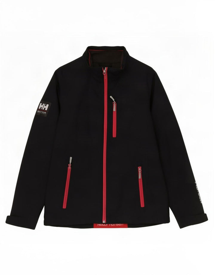 Helly Hansen Dame Grafisk Windbreaker Jacket UK 14 Medium Sort Polyester