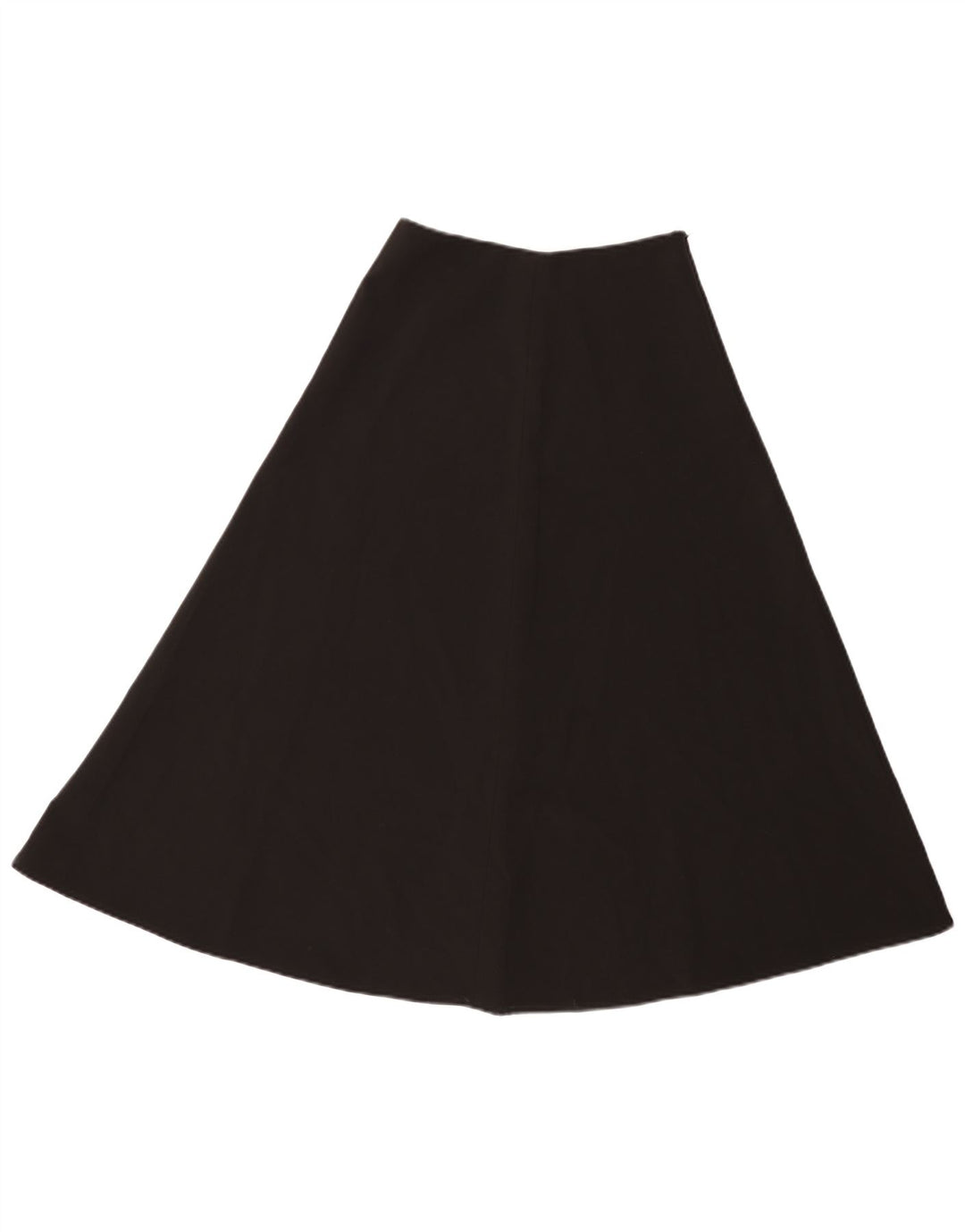 Benetton Dame A-Line nederdel UK 6 XS W24 Sort Polyester