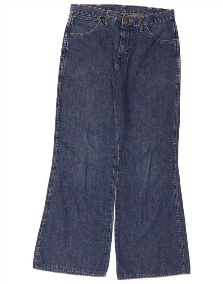 Wrangler Jeans med brede ben til mænd W32 L32 blå bomuld